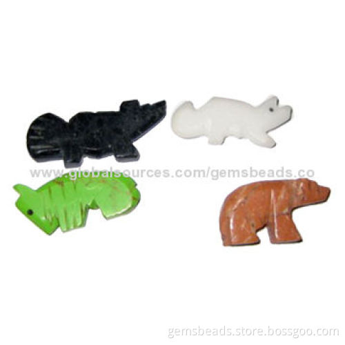 Gemstone Carving Beads for Jewelry Charm with 8-25mm SizeNew